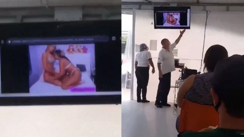 Reproducen "por error" una película porno en la sala de espera de un hospital