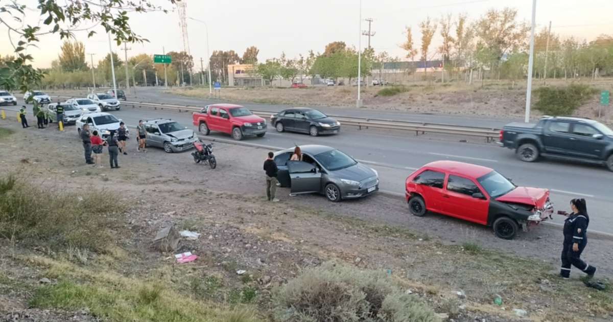 Accidente en la Ruta 7: dos choques en cadena sin heridos graves