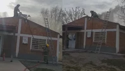 Hubo temor por un incendio en el centro comunitario de Costa Linda