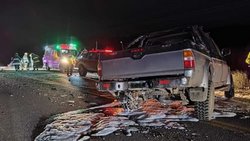 Dos heridos en un choque frontal en la Ruta 40
