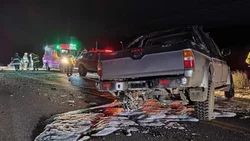 Dos heridos en un choque frontal en la Ruta 40