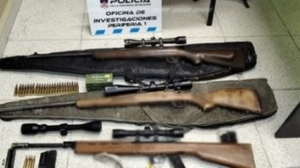 Secuestraron un arsenal de armas en Vista Alegre
