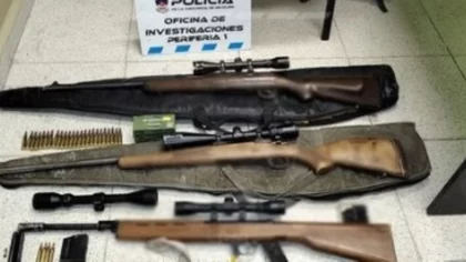 Secuestraron un arsenal de armas en Vista Alegre