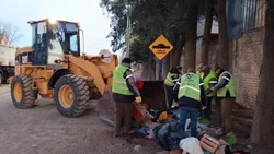 En zona centro: desalojaron a personas en situación de calle