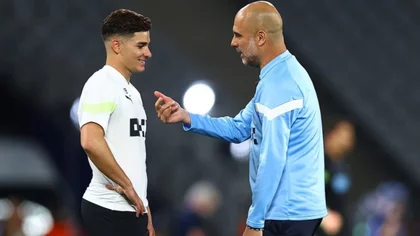 ¿Le tiró la bronca?: El llamativo ida y vuelta de Julián Álvarez y Guardiola