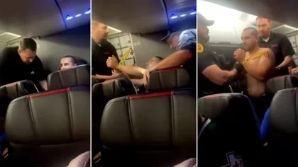 Se desnudó en pleno vuelo y quiso abrir la puerta del avión