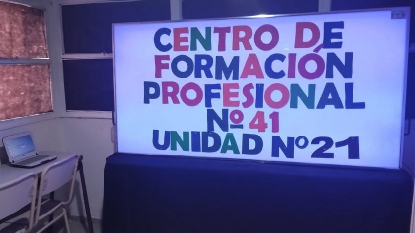 El primer pizarrón sensorial de Neuquén está en Cutral Co