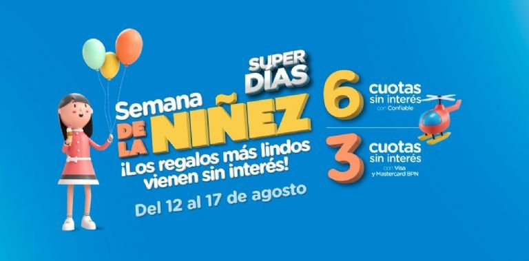 Estas son las promociones del BPN para la Semana de la niñez con cuotas sin interés- Estas son las promociones del BPN para la Semana de la niñez con cuotas sin interés