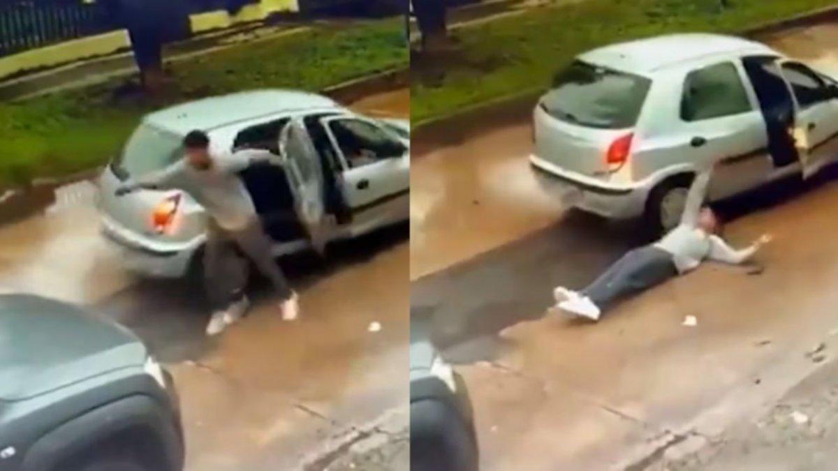Video: quisieron robarle la camioneta y baleó a uno de los delincuentes