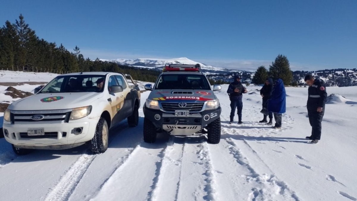 Segundo rescate en menos de 24 horas: "La mujer caminó 8 kms en la ruta con nieve"