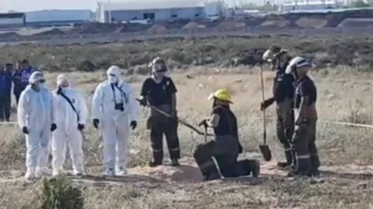 Investigan el hallazgo de ropa enterrada en la Meseta