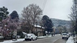 Primavera con nieve en localidades de Neuquén