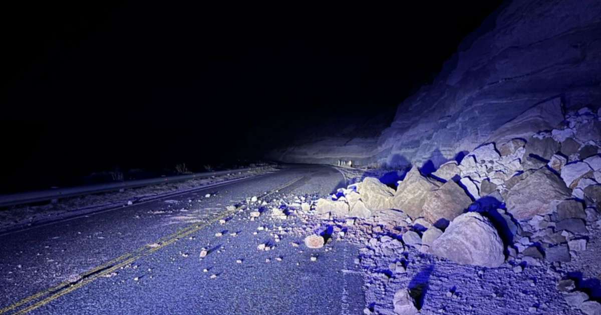 Derrumbe en la Ruta 40: calzada reducida a un carril