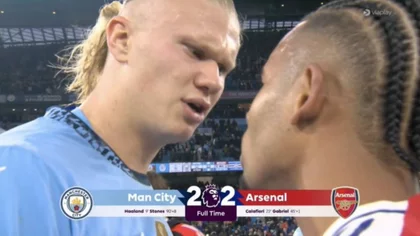 Viral: la agresión de Haaland en el empate del Manchester City