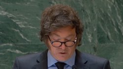 Milei aseguró ante la ONU que Argentina abandonará su posición de neutralidad