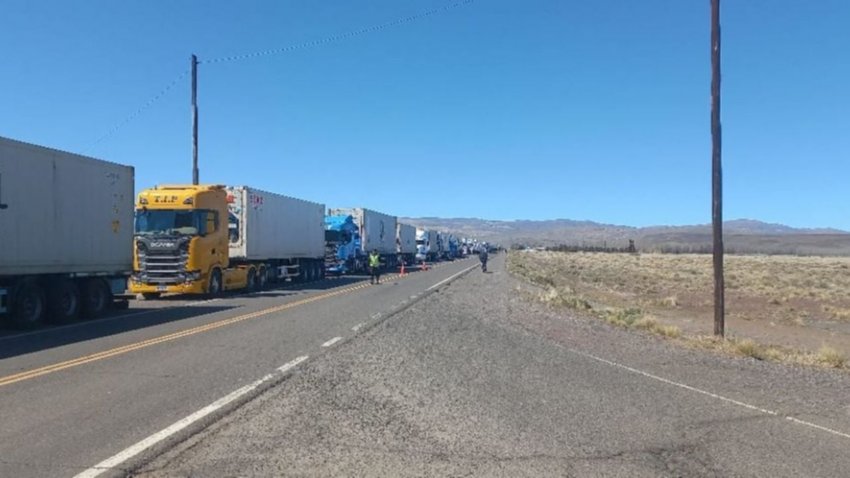 Habilitaron Pino Hachado: así sacarán a los 200 camiones varados