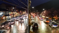 Video: bocinazos contra el cobro del estacionamiento en San Martín de los Andes