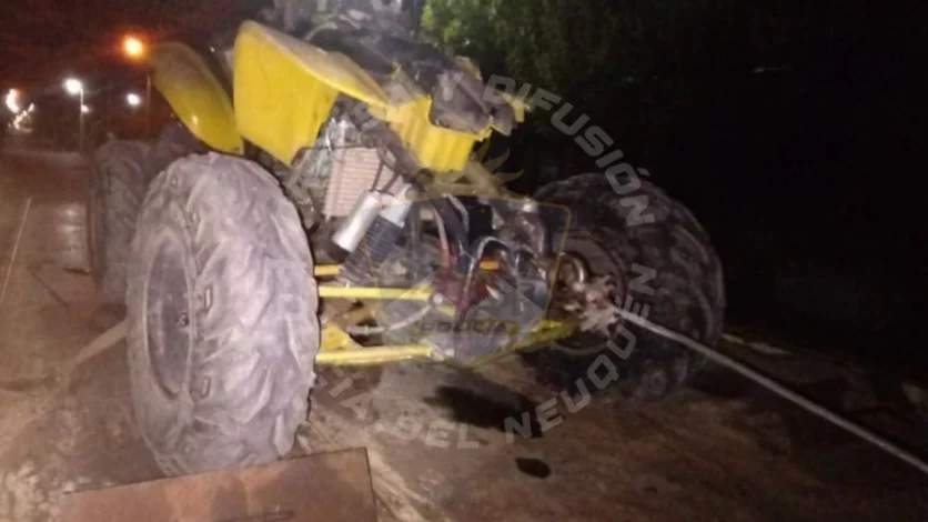 Un joven murió tras chocar en cuatriciclo contra un contenedor en Cutral Co
