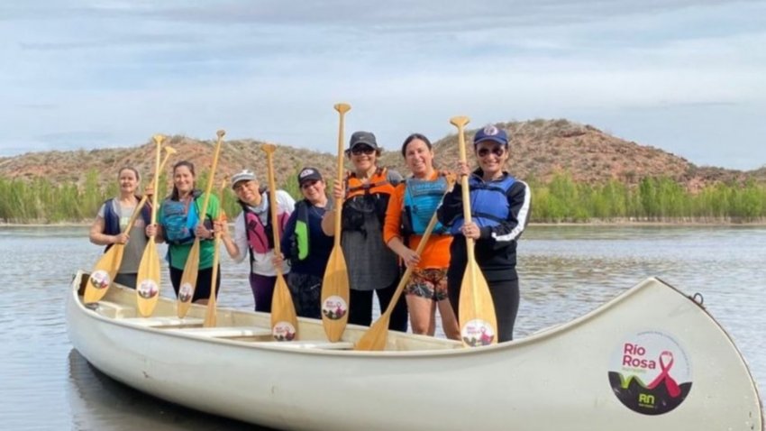 Este fin de semana se realiza la Remada Rosa en La Regata de los Tres Ríos