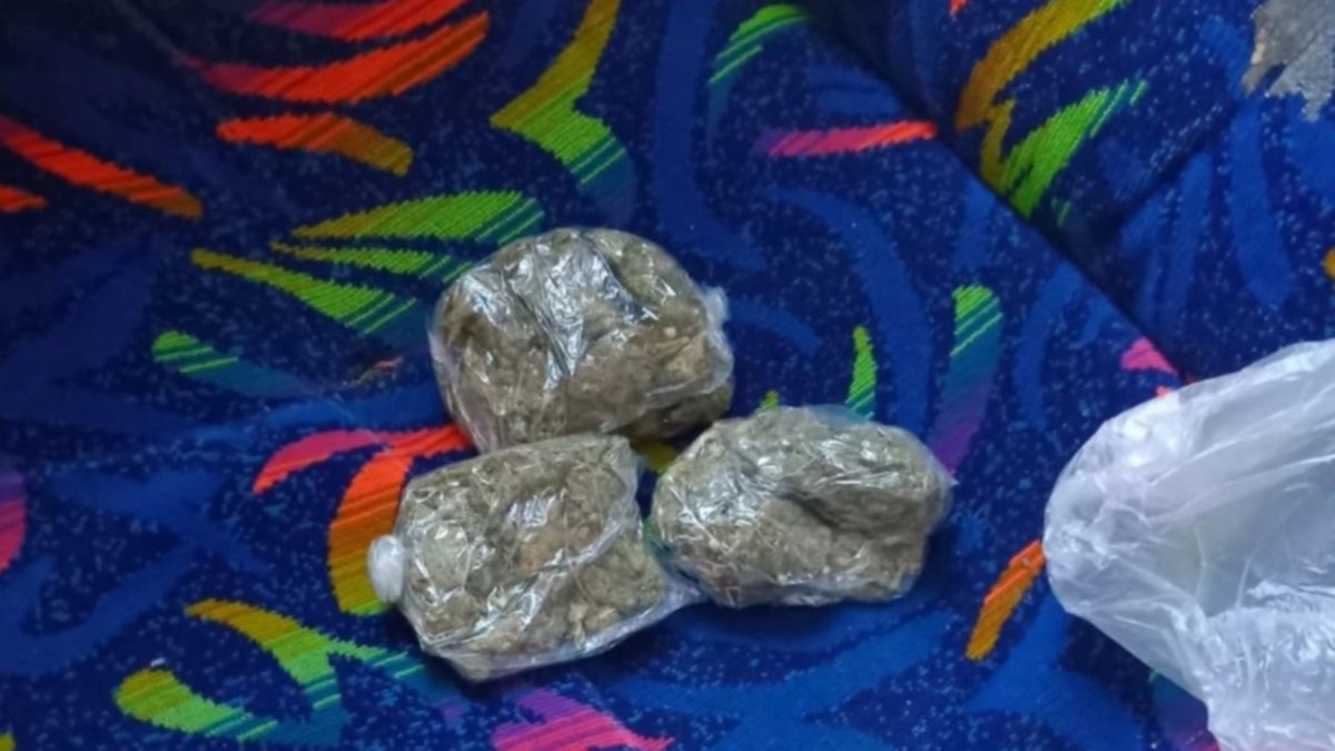 Hallaron éxtasis, crack, cocaína y marihuana en un colectivo