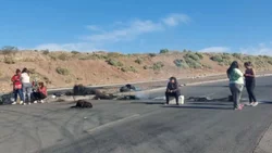 Corte en acceso a Autovía Norte: sigue el reclamo de los vecinos por el agua