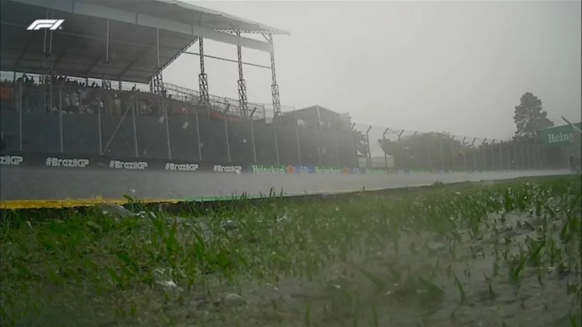 Se suspendió la clasificación del GP de Brasil de F1 por la lluvia y va el domingo