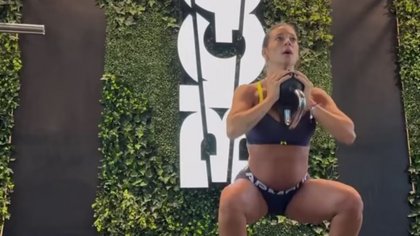 El fuerte entrenamiento de Sol Pérez, con casi cinco meses de embarazo