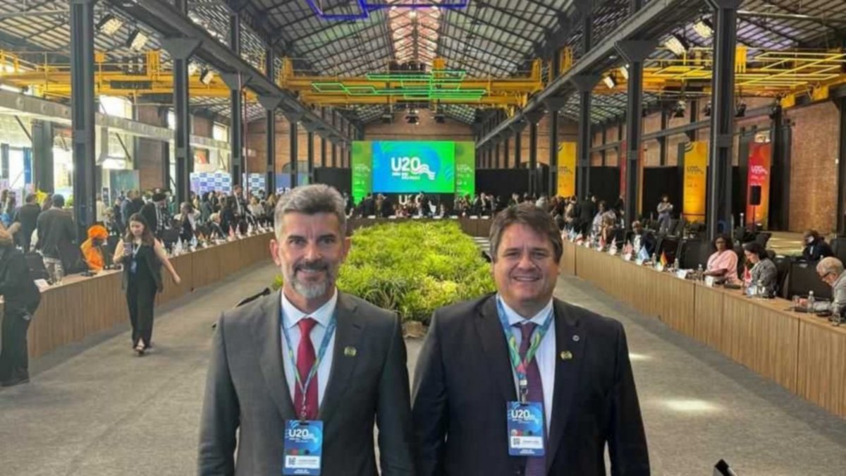 Gaido habló en la sesión final del U20 y firmó el documento que se presentará en el G20