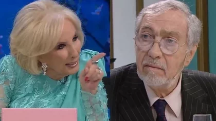 Mirtha Legrand se las cobró y se cruzó en vivo con Luis Brandoni por el INCAA