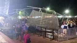 Lo que debía ser una fiesta, terminó en tragedia: se cayó una estructura y murió una mujer