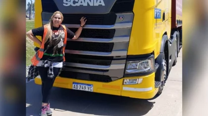 El sueño cumplido de Natalia: de docente a camionera