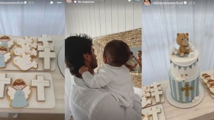 Los detalles del bautismo de Cruz Urcera, el hijo de Nicole Neumann y Manu Urcera