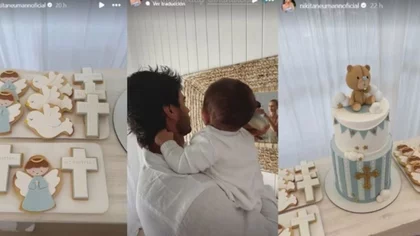 Los detalles del bautismo de Cruz Urcera, el hijo de Nicole Neumann y Manu Urcera