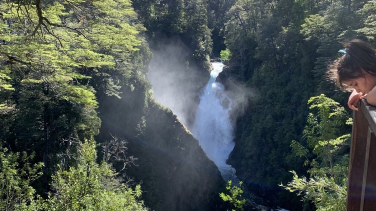 Cascada Chachín: un imponente salto de agua en el Parque Nacional Lanín