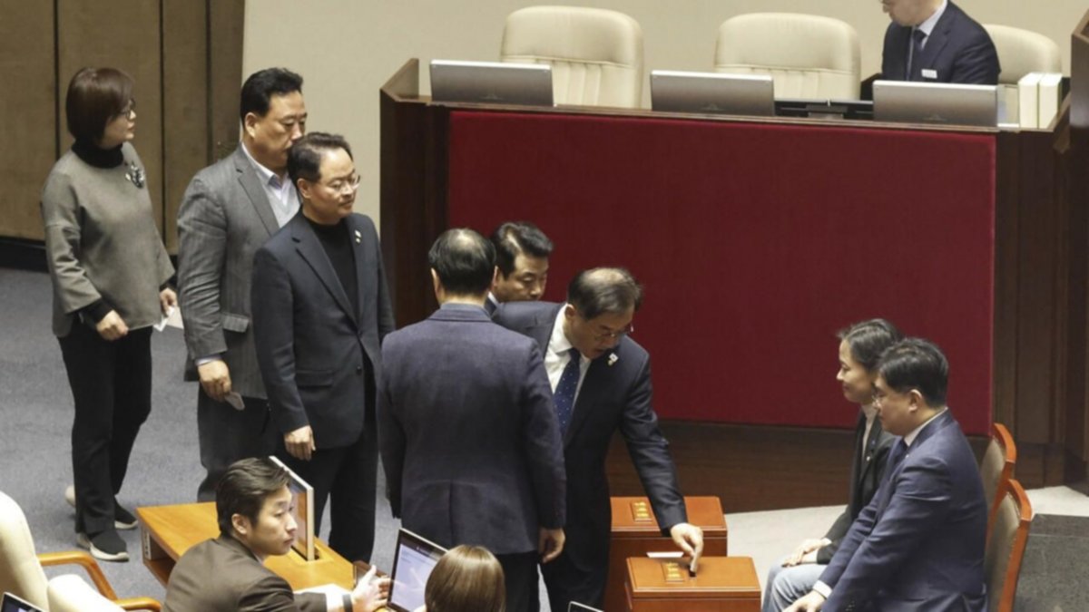 Fracasó la moción para destituir al presidente de Corea del Sur