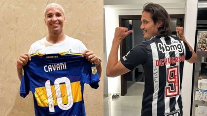 El ida y vuelta entre Cavani y Deyverson que celebraron los hinchas de Boca