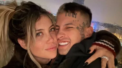 El picante video de Wanda Nara y L-Gante en la cama: “Juguete nuevo”