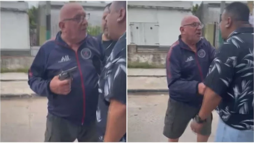 En video: un policía retirado discutió con un vecino por la música y lo mató de un tiro