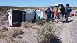 Cinco petroleros heridos en un accidente camino a Rincón de los Sauces