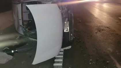 Borracho al volante, chocó y luego volcó en la ruta 22