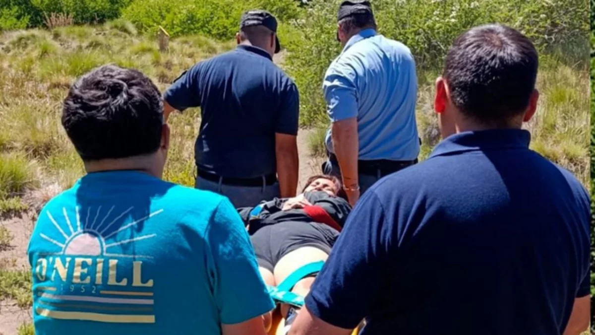 Rescataron a una turista accidentada en la Cascada Escondida