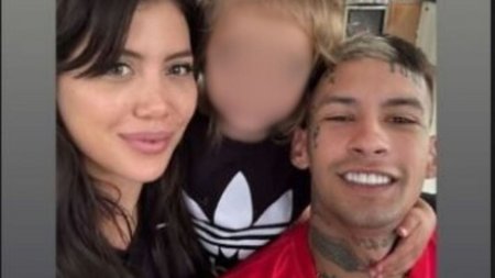 Pese al terrible audio de Wanda Nara hablando mal de otros niños, la hija de L-Gante apareció en su casa