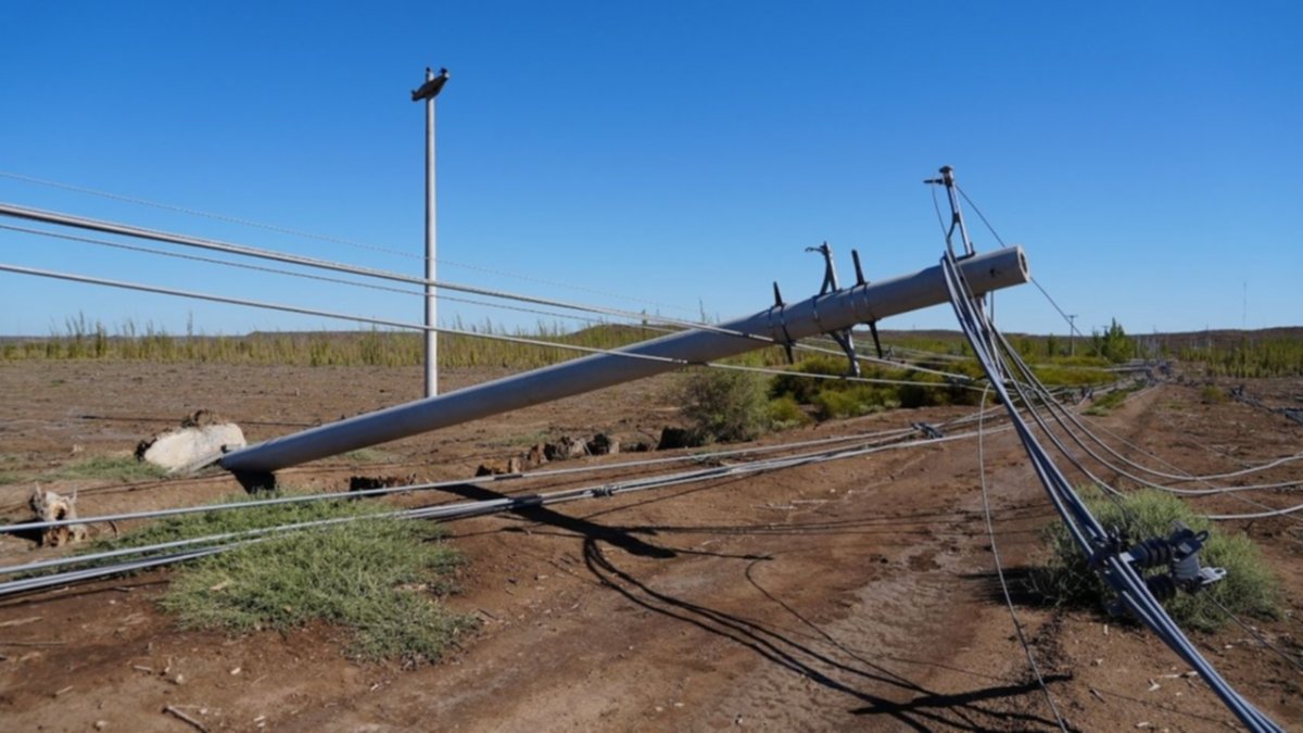 Edersa anunció cortes rotativos en Allen por los destrozos del temporal