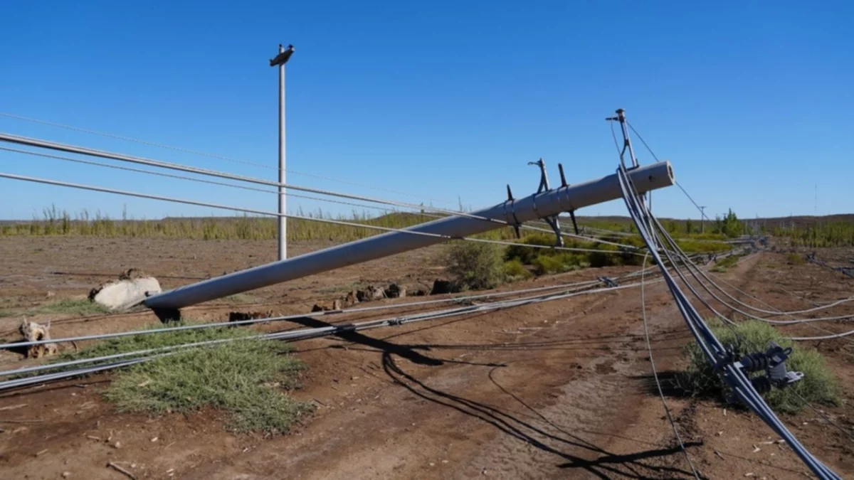 Edersa anunció cortes rotativos en Allen por los destrozos del temporal