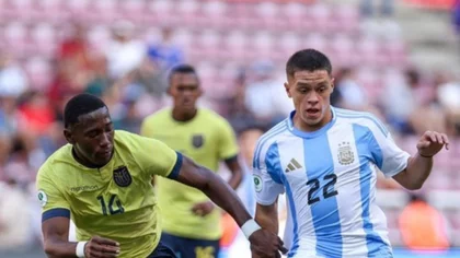 Torneo Sudamericano Sub 20: Argentina no pudo con Ecuador e igualó 0 a 0