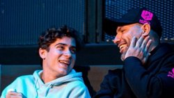 Colapinto y "El Kun" Agüero se encontraron en España