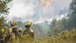 El viento incrementó el fuego en Valle Magdalena