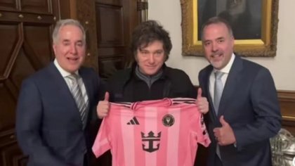 Dueño del Inter Miami de Lionel Messi se reunió con Javier Milei