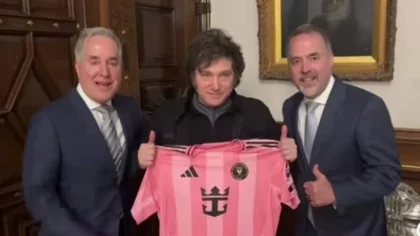 Dueño del Inter Miami de Lionel Messi se reunió con Javier Milei