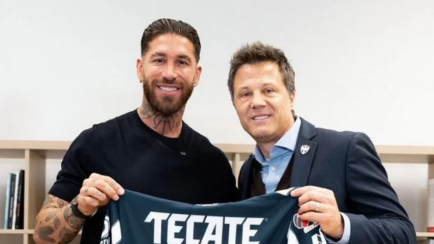 El español Sergio Ramos fue presentado en el Monterrey de Demichelis